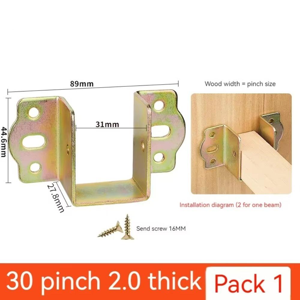 Hák na nosník postele U-tvarovaný upevňovací držák desky postele Spojka nosníků Ocelový rám postele Nový pant postele