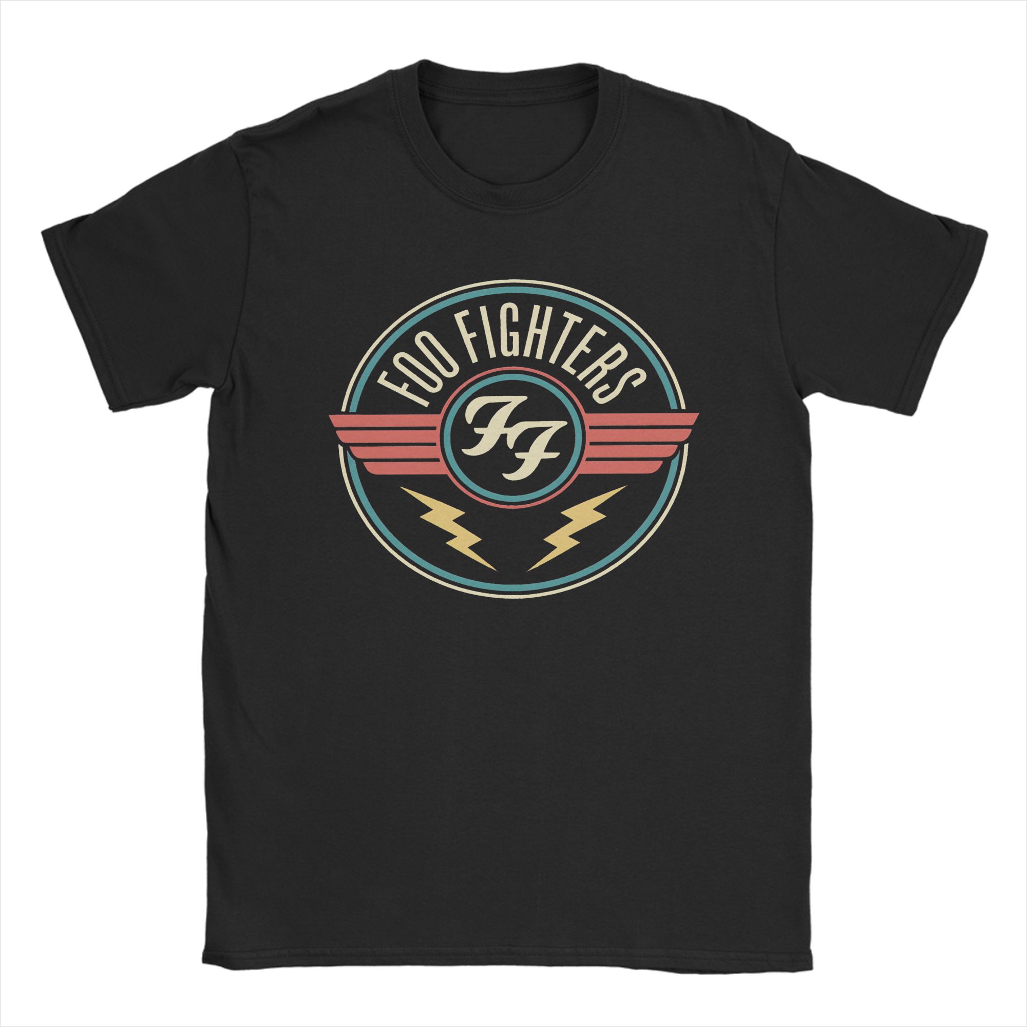 

Men Women F-Foo F-Fighters Rock Music Band T Shirts 100% Cotton Clothing Vintage Short Sleeve Round Collar Gift Idea T-Shirt 3XL