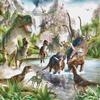 Wallpaper Cartoon Children Wallpaper 3D Stereo Dinosaur Backdrop Wall Decor 3D Wall Mural