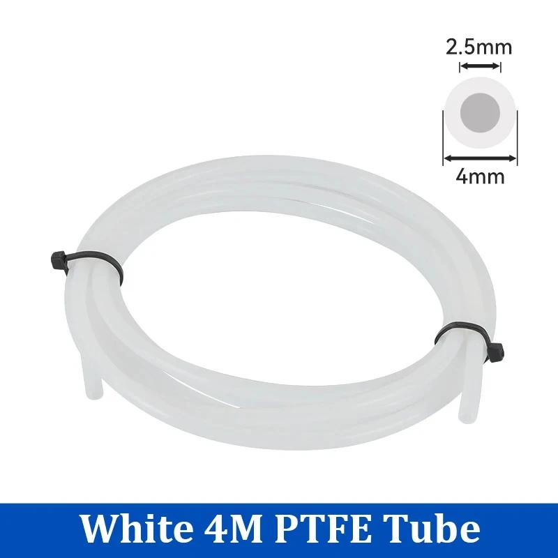 For Bambu Lab Ptfe Tube 2 5mm 4mm P1S P1P AMS A1 Mini 3D Printer Teflonto Pipe X1C Bambulab Ptfe Connector White Grey AMS LITE