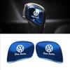 Car Gearbox Control Gear Lever Stickers Shift Stick Handle Accessories For VW GTI Polo Golf Passat Tiguan Arteon Taigo Hub Cap
