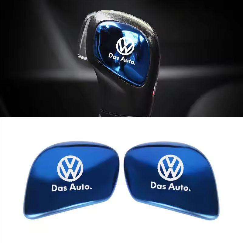 Car Gearbox Control Gear Lever Stickers Shift Stick Handle Accessories For VW GTI Polo Golf Passat Tiguan Arteon Taigo Hub Cap