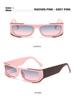 Trendy Small Frame Color Block Sunglasses - Fashionable Punk Style for Internet Celebrities
