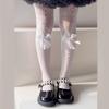 Fashion Fishnet Leggings for Girls Large Bowknot Tights Hollowout Stockings Kids Pantyhose for Summer Spring Dresses