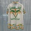 2024 Summer European & American Trendy Men's Color Block Print Shirt & Shorts Set