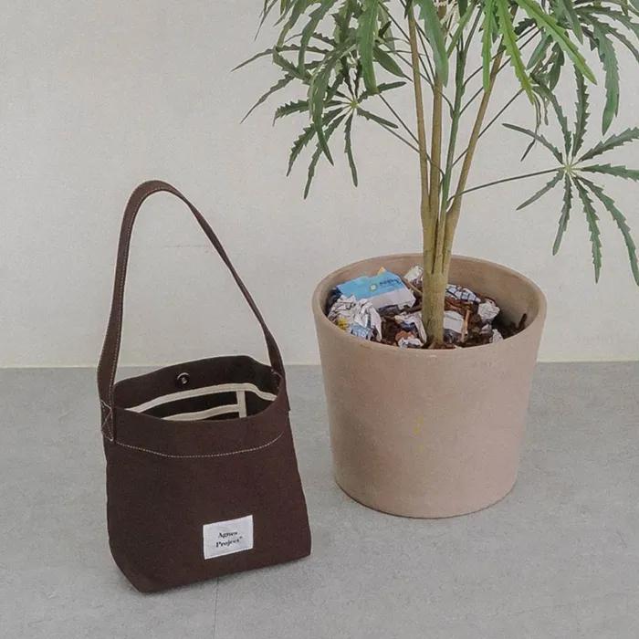 [Agnes Project] Peanut Tote Bag (Ver.2)_Brown