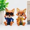 6pcs/set In Stock High Quality Zoo Judy Nick Seated Mayor Figurine Anime Toy Model Collection Kids Birthday Gifts Fans Kid Friendly Entertaining Fun 2