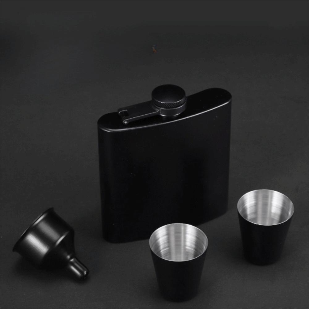 6/8/12 Oz Hip Flask Flat Liquor Flask Portable Whisky Bottle Man