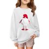 Children's Fashionable Casual Long-sleeved Loose Christmas Print Pullover Sweatshirt