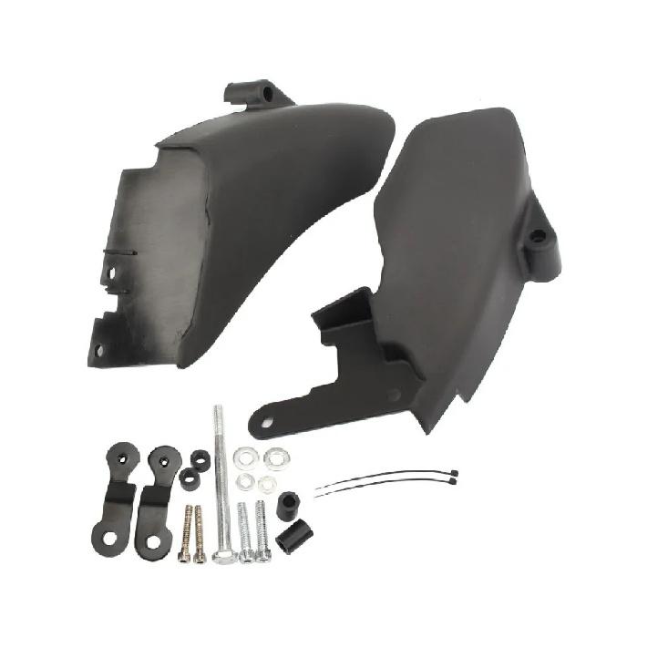 Motorcycle Air Heat Deflector Mid Frame Trim Saddle Heat Shield Cover for Harley Dyna 2006 Later Street Bob Wide Glide 2006-2017