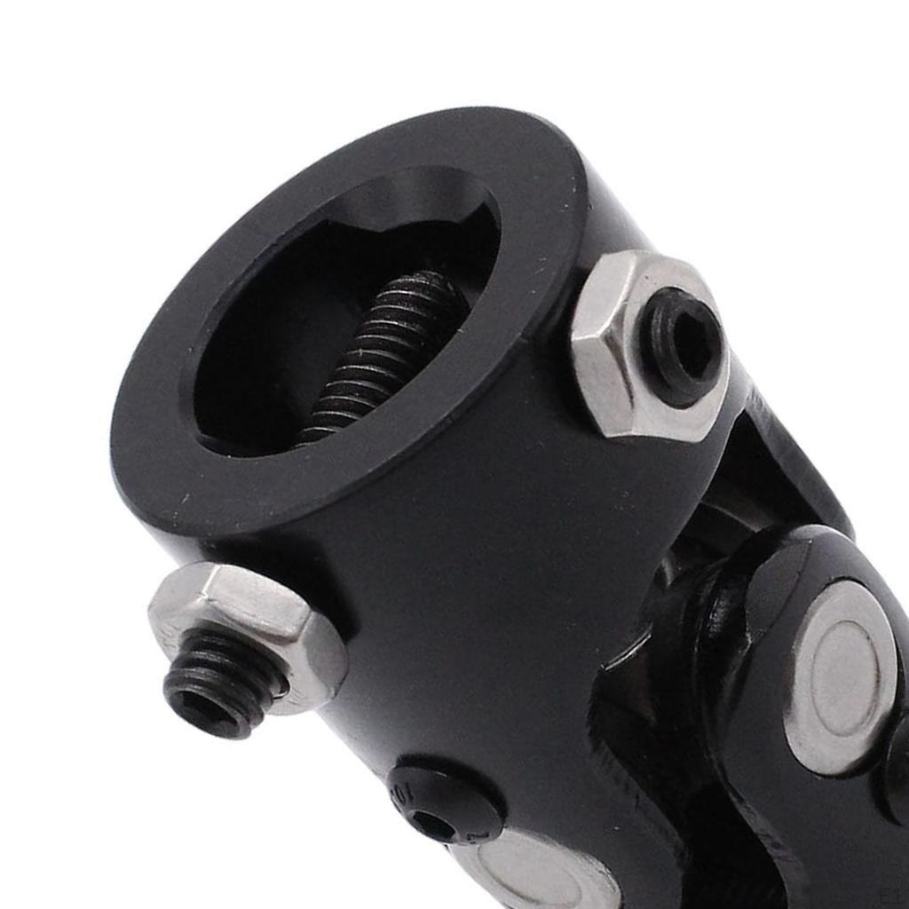 1" DD X Double Steering Shaft Coupler Black Accessories Professional Spare Parts Replacement