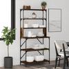 VidaXL 6-Tier Baker's Rack, Kitchen Storage Shelf, Living Room Bookshelf, Wine Rack of 834222