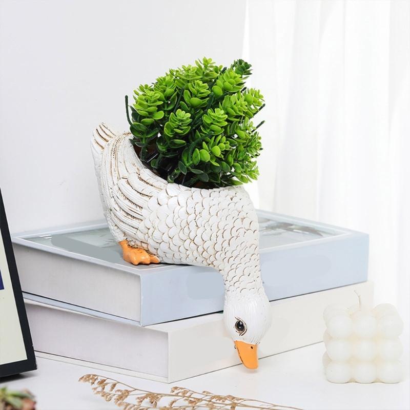 Creative Animal Shape Succulent Planter Pots Artistic Planter Great for Indoor and Outdoor Decors with Drainage Hole