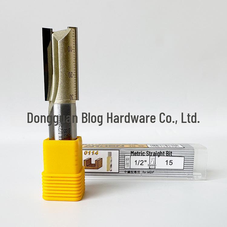 Yaden Doppelkantiges Wolframstahl-Gerades Messer für Holzbearbeitung und Trimmen