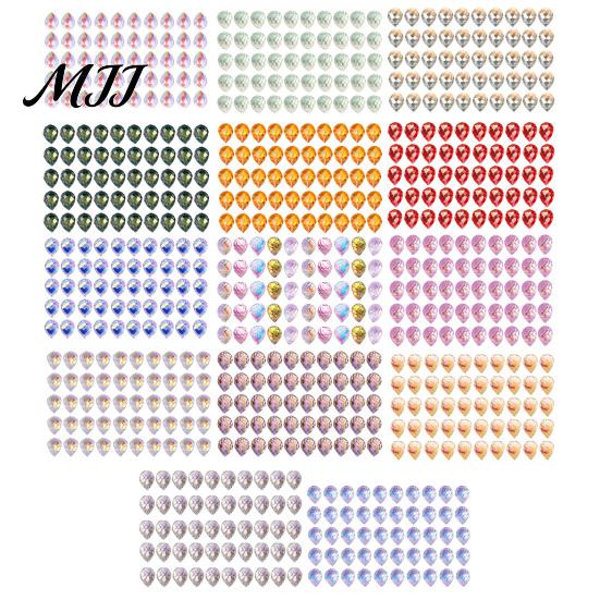 DIY Crafts Beads 50Pcs 10x8mm Faceted Teardrop Glass Beads, Top Drilled Water Drop Transparent Loose for Jewelry Bracelet Necklace Beaded