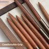 Multi-type Walnut Wood UV Gel Painting Pen With Cover Nail Art Smudge Gradient Drawing Liner Brush Detail Manicure Tool