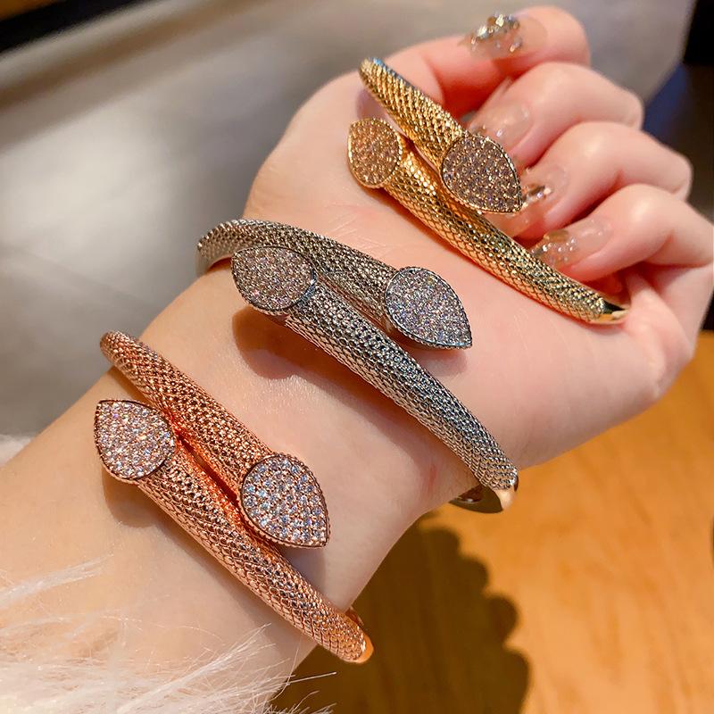 High End Exquisite Copper Zircon Bracelet Full Zirconia Men's and Women's Bracelets