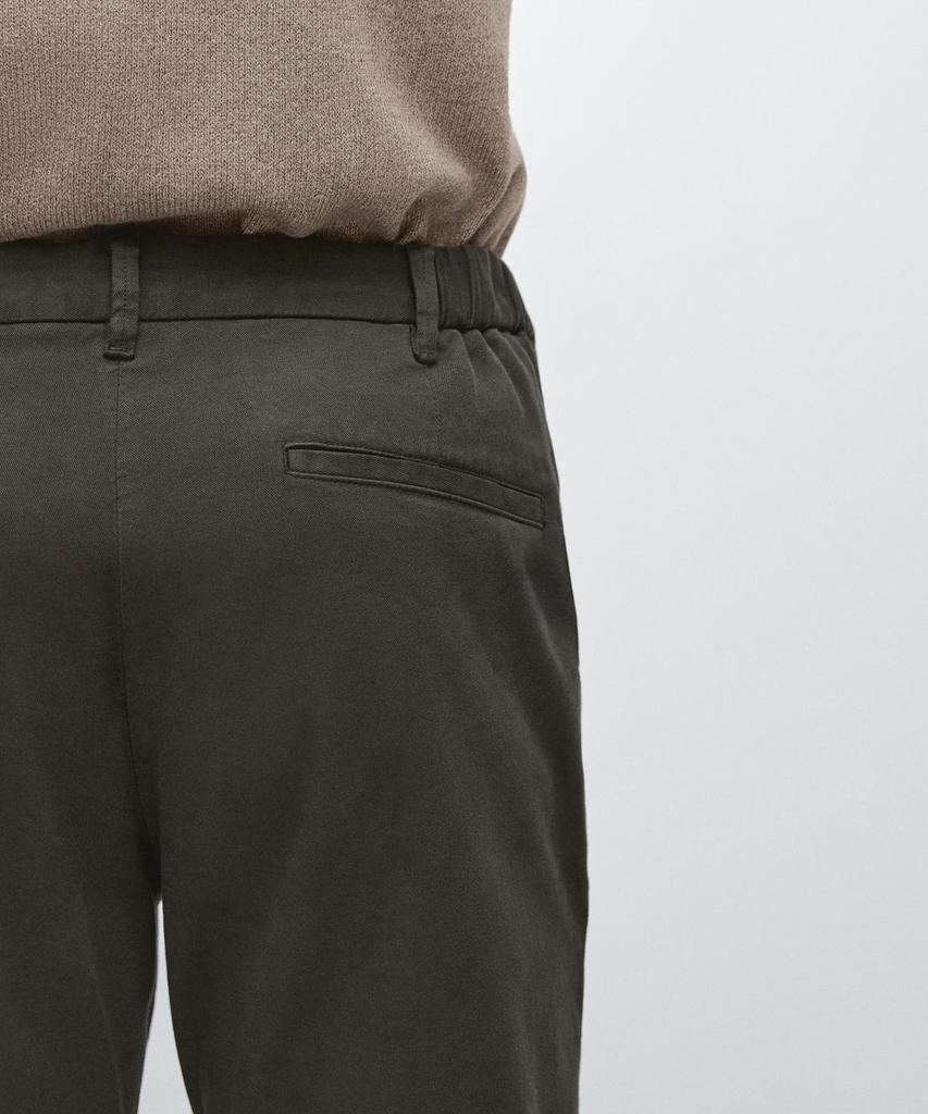 Masimodutti Cotton Blend Slim Fit Pants