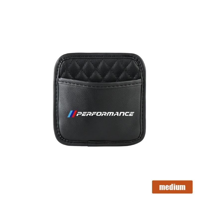 1 szt. Samochodowe Organizery Samoprzylepne Kieszonki Pudełko do Przechowywania w Samochodzie Torba Kolekcjonerska na Karty Telefon Klucze Samoprzylepna Kieszonka do BMW M Performance