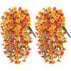 5 Forks Artificial Flower Vine 75cm Artificial Morning Glory Hanging Flower Vine  Wall Decor