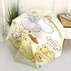 Pompompurin,Mugyu Automatic Folding Umbrella Simple 8 Rib Design, Bright Cartoon Pattern, Durable Iron Frame, Suitable For Travel, Outdoor,