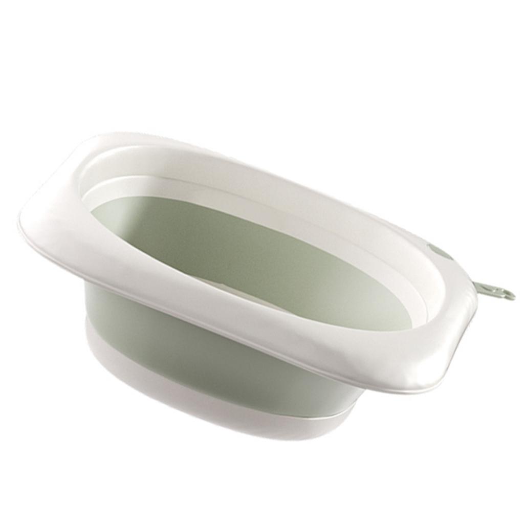 Folding Face Basin Plastic Collapsible Dishpan Baby Tub Multifunctional Wash Basin for Home Camping Travel