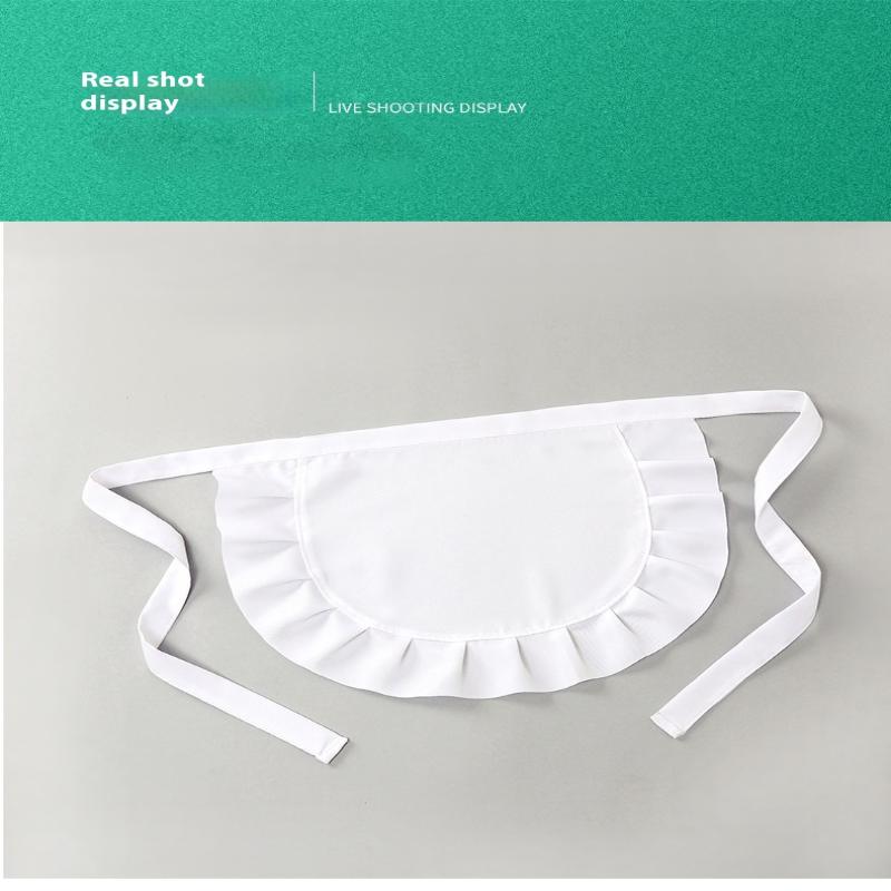 1Pcs Waitress Maid Cosplay Waist Apron Half Apron Costume Cooking Aprons For Kitchen