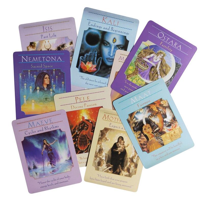 Goddess Guidance Oracle Cards 44 Piece Predicting Fate Divination Future Tarot Card Playing Cards Mysterious Xmas Gift