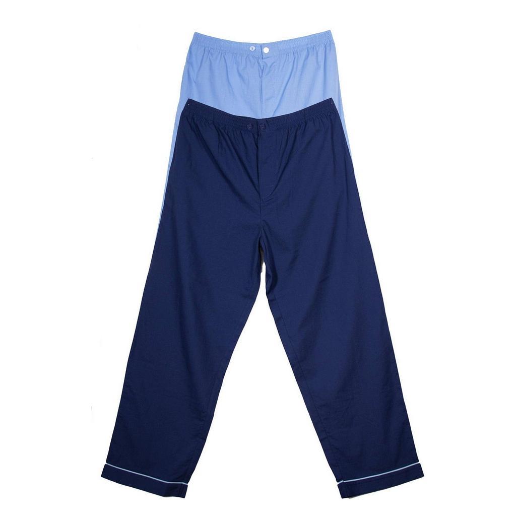 Keanu Mens Poplin Woven Pyjama Bottoms (Pack of 2)