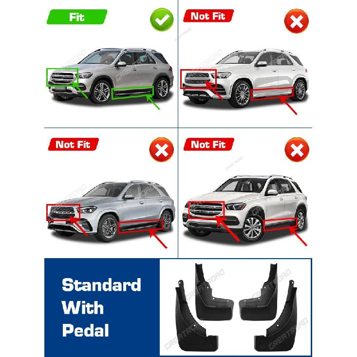 For Mercedes Benz GLE W167 V167     2024 2025 Fender Mudflaps Splash Guards Mudguards Mud Flaps Car Accessories
