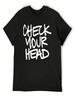 Check Your Head T-Shirt Anime Anime Figures Blue Lock T Shirts For Unisex Graphic