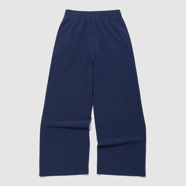 LECOQ Women'S Pleated Straight Fit Pants - Navy (Qq222Opt52)
