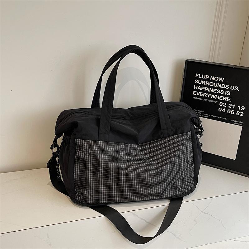 Travel Bag Color Block Women's Handbag Sports Crossbody Fitness Bag