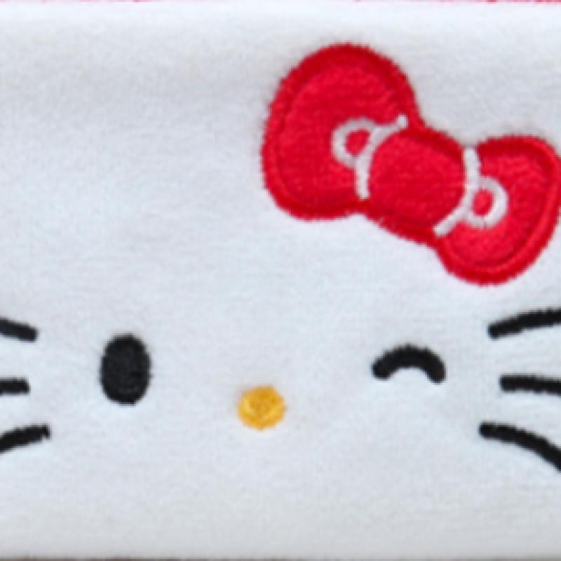 Daiso Hello Kitty Flache Stickerei Geldbörse
