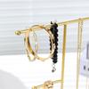 Metal Plated Ring Storage Rack Stable Base Jewelry Hanging Holder  Retail Display