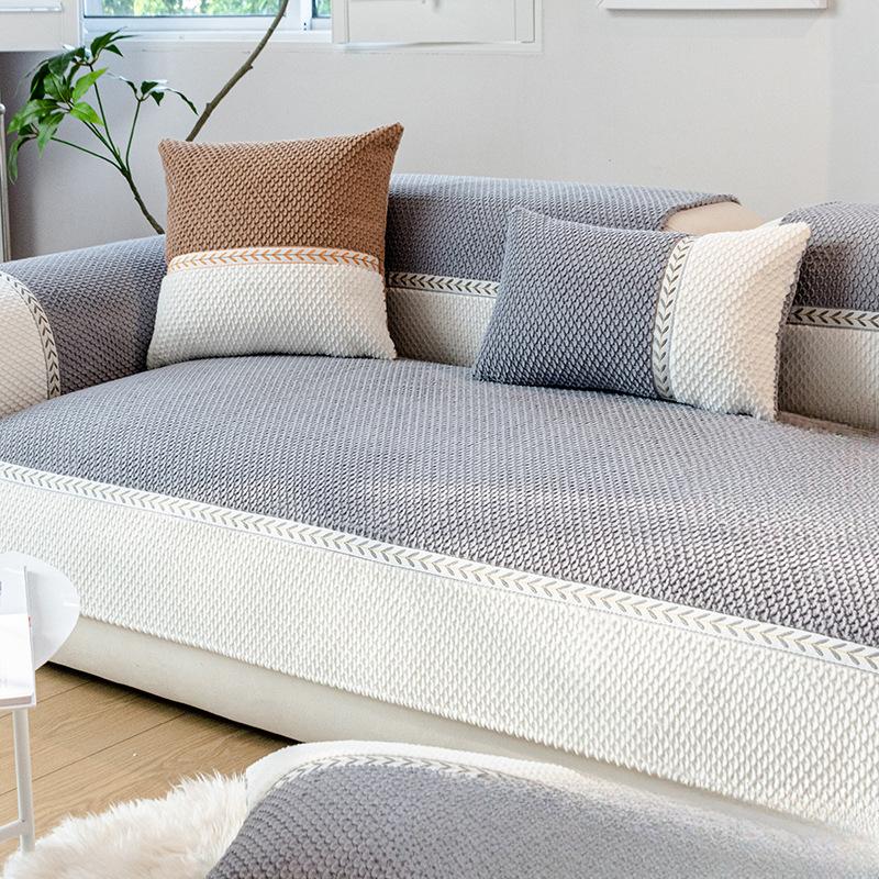 Sofa Cover Towel Anti-Scratching Winter Plush Cushion Cushion All-Inclusive Universal Sofa Cover Full Cover Blanket