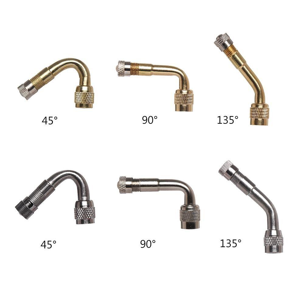 With Extension Adapter Brass Air Tyre Valve Stem Bike Parts  Electric Bicycle Valves Accessories