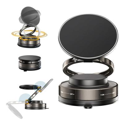 360° Vacuum Magnetic Phone Holder with Suction Cup, MagSafe Compatible, for Car/Makeup/Gym/Mirror, Fits iPhone 11 & Up