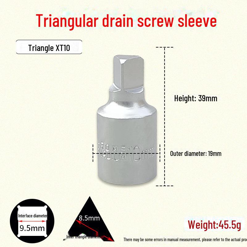 Zestaw śrub do miski olejowej z łbem sześciokątnym i kwadratem 4-kątnym Klucz nasadowy do skrzyni biegów