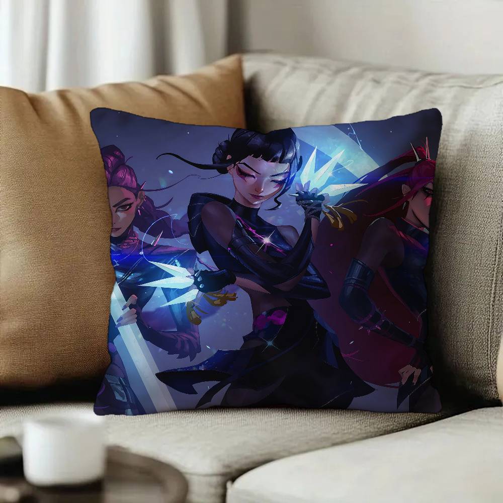 Kpop D-Demon H-Hunter Cushion Cover Car Throw Pillow Case For Sofa Car Christmas Gift 40x40cm 45x45cm
