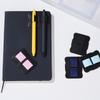 2Pcs Double Slots Leather Pen Organiser Adhesive Pen Organiser with Double Elastic Bands for Hardcover Notebook Planner