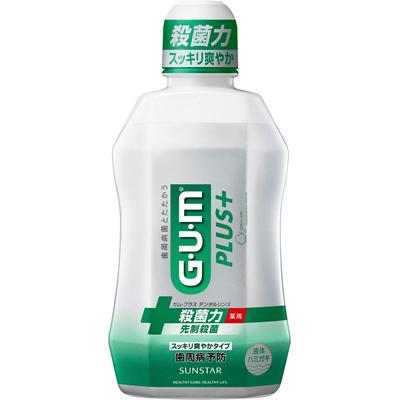 G.U.M. GumPlus Dental Rinse [Refreshing Type] 450ml (Quasi-drug) Periodontal Disease Prevention Mouthwash Rinse Well for About 20 Seconds, Spi