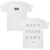 Muse Won't Stand Down T-Shirt Muse Rock Band Graphic Crewneck Short Sleeve Vintage Summer Casual Cotton T Shirt Unisex Clothing