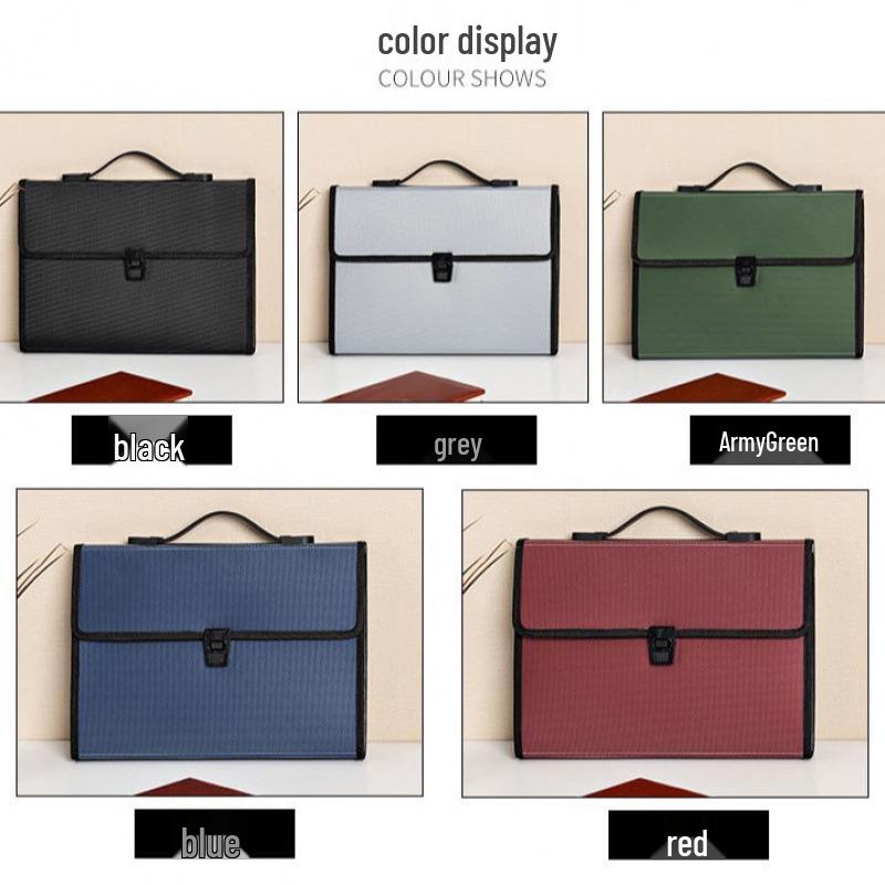 Student Accordion File Bag: Multi-Layer A4 Paper Storage and Organization