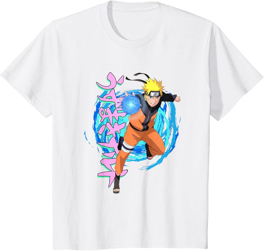 Naruto Shippuden Blue Spirals Rasengan Anime T-Shirt S-6xl