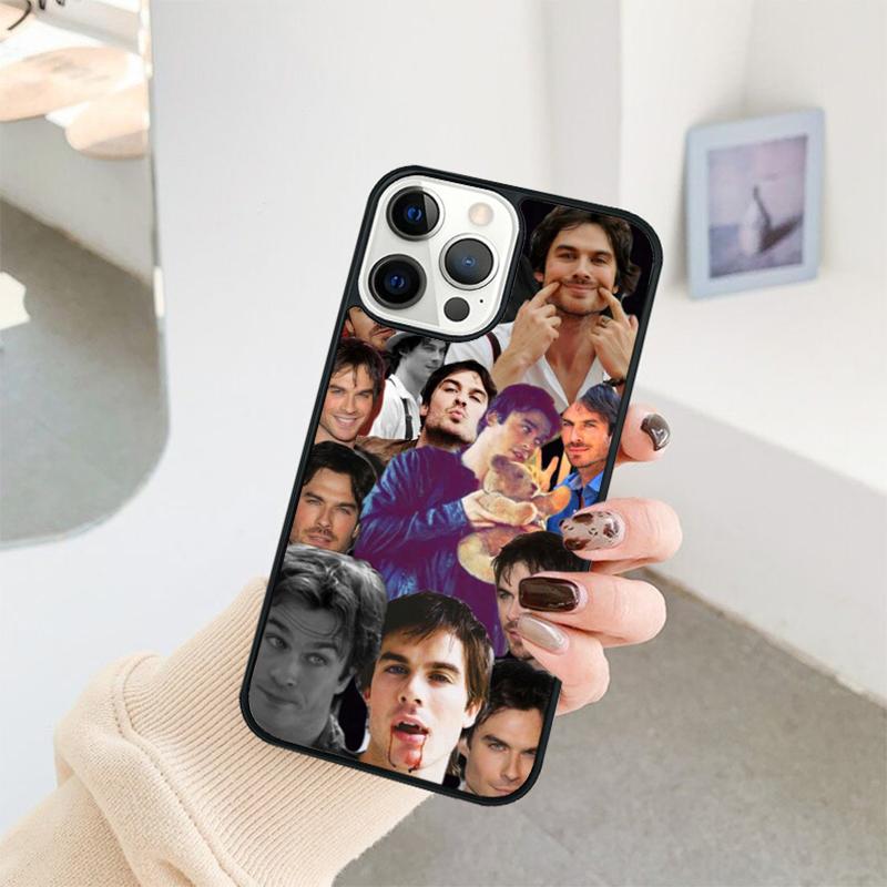 Damon Salvatore Vampire Diaries Phone Case For iPhone 17 Air 16 15 14 11 12 13 Pro MAX Plus coque Cover Shell