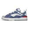 Li Ning Wave GOLDEN Denim Slip Resistant Abrasion Resistant Low top Casual Shoes Women's Blue White AECS074-10
