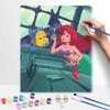 Disney Little Mermaid Flounder DIY Oil Painting Art Painting Kit Home Wall Decor Handmade Gift For Room Bedroom Wall Art Decor Set