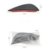4PCS Car Modified Universal Wind Knife Pvc Material Bumper Anticollision Glue Crescent Spoiler Front Bumper Surround Decoration