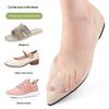 1Pair Silicone Thumb Valgus Toe Separator Soft Shock-Absorbing Massage Forefoot Pad With Holes  Bunion Corrector